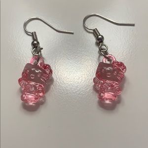light pink hello kitty earrings